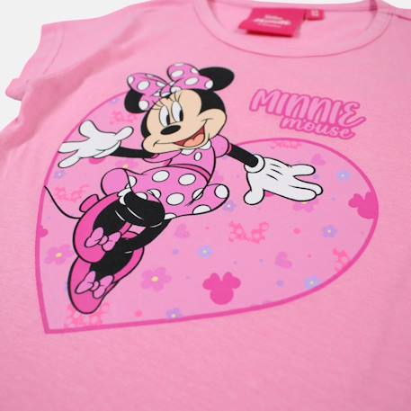 T-shirt enfant imprimé minnie Rose+Rose clair 5 - vertbaudet enfant 