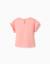 T-shirt en coton avec imprimé minnie et volants Saumon 2 - vertbaudet enfant 