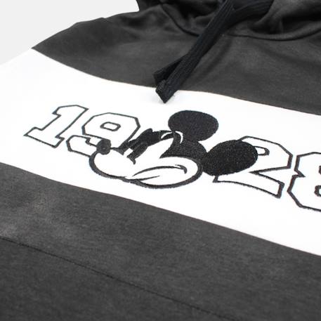 Sweat enfant capuche noir et blanc mickey Noir 4 - vertbaudet enfant 