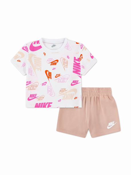 Ensemble 2 pièces Marron / blanc 1 - vertbaudet enfant 
