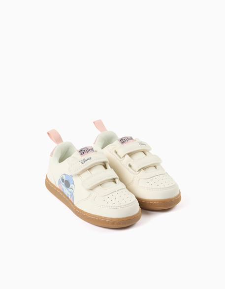 Baskets avec imprimé stitch et brides à scratch Beige clair 2 - vertbaudet enfant 