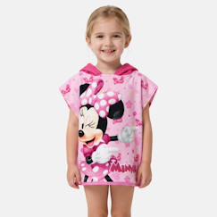 Linge de maison et décoration-Poncho polyester fille à motif minnie
