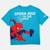 T-shirt manches courtes garçon avec personnage spiderman Bleu+Marine 4 - vertbaudet enfant 