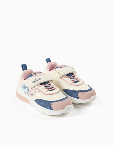 Baskets lumineuses avec imprimé stitch & angel Beige clair 2 - vertbaudet enfant 