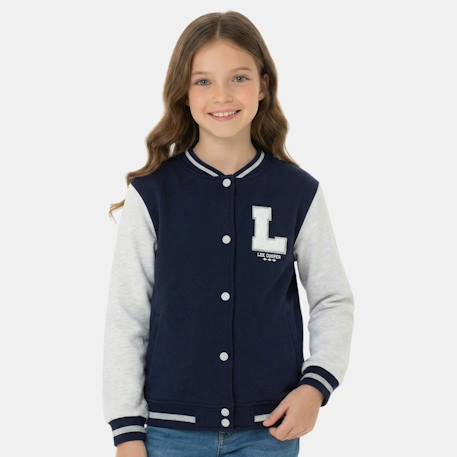 Veste boutonnée fille Fushia+Marine+Rose 6 - vertbaudet enfant 