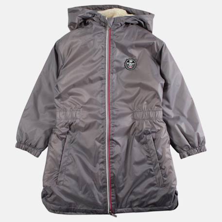 Parka fille imprimée Gris+Noir 3 - vertbaudet enfant 