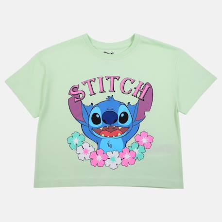 T-shirt manches courtes fille avec personnage lilo & stitch Rose+Vert 9 - vertbaudet enfant 