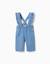 Pantalon en jean avec bretelles amovibles Bleu 1 - vertbaudet enfant 