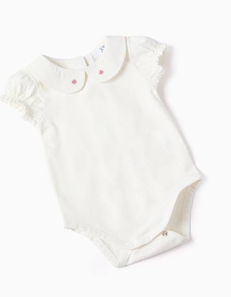Body en coton + robe en jean sans manches Bleu 3 - vertbaudet enfant 