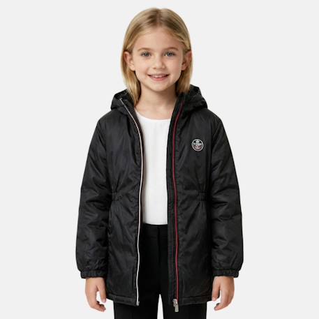 Parka fille imprimée Gris+Noir 6 - vertbaudet enfant 