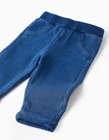 Jean en coton avec poches décoratives Bleu 3 - vertbaudet enfant 