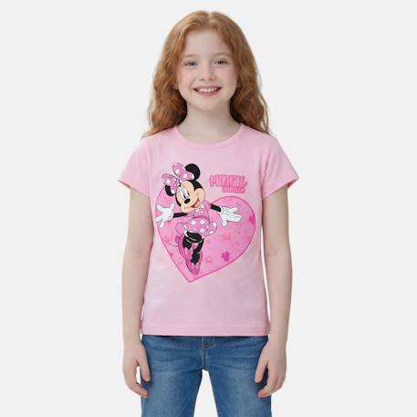 T-shirt enfant imprimé minnie Rose+Rose clair 6 - vertbaudet enfant 