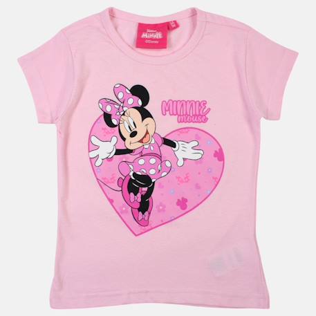 T-shirt enfant imprimé minnie Rose+Rose clair 9 - vertbaudet enfant 