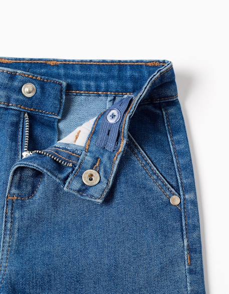 Jean à jambe large avec 4 poches Bleu 3 - vertbaudet enfant 