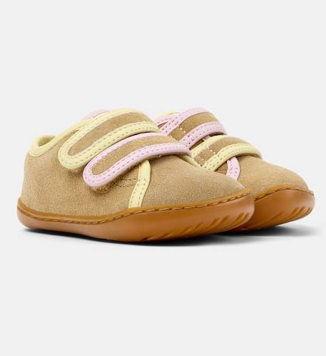 Baskets fille cuir peu cami kids twins Marron moyen 2 - vertbaudet enfant 