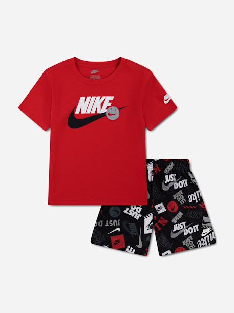 Ensemble 2 pièces Noir / rouge+Orange / blanc 1 - vertbaudet enfant 