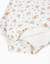 Body côtelé avec motif floral Beige clair 4 - vertbaudet enfant 