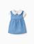 Body en coton + robe en jean sans manches Bleu 1 - vertbaudet enfant 