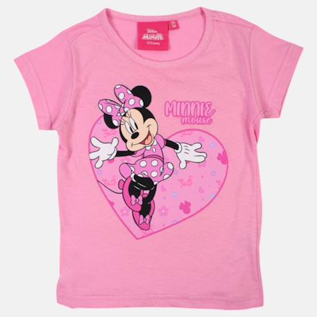 T-shirt enfant imprimé minnie Rose+Rose clair 4 - vertbaudet enfant 