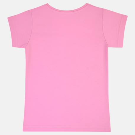 T-shirt manches courtes avec dessin Beige+Blanc+Orange+Rose 20 - vertbaudet enfant 