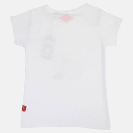 T-shirt manches courtes avec dessin Beige+Blanc+Orange+Rose 10 - vertbaudet enfant 