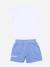 Ensemble garçon 2 pièces Blanc / bleu ciel 2 - vertbaudet enfant 