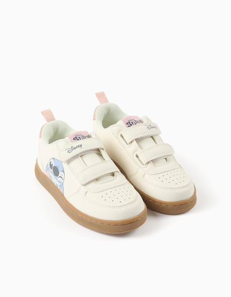 Baskets avec imprimé stitch et brides à scratch Beige clair 2 - vertbaudet enfant 