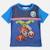 T-shirt manches courtes garçon avec imprimé avengers Bleu+Marine 3 - vertbaudet enfant 