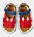 Sandales cuir bicho fw twins Rouge bleu 3 - vertbaudet enfant 