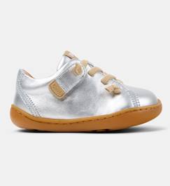 Chaussures-Chaussures bébé 17-26-Baskets fille cuir peu cami twins