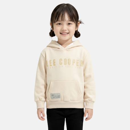 Sweat à capuche fille imprimé Blanc+Mauve 1 - vertbaudet enfant 