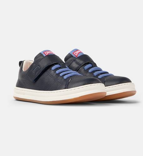 Baskets garçon cuir RUNNER FOR TWINS Marine 2 - vertbaudet enfant 