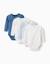 Lot de 4 bodies croisés unis/imprimés Multicolore 1 - vertbaudet enfant 