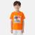 T-shirt manches courtes garçon avec imprime ocean Beige+Bleu+Marine+Orange 16 - vertbaudet enfant 