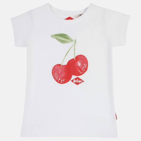 T-shirt manches courtes avec dessin Beige+Blanc+Orange+Rose 8 - vertbaudet enfant 