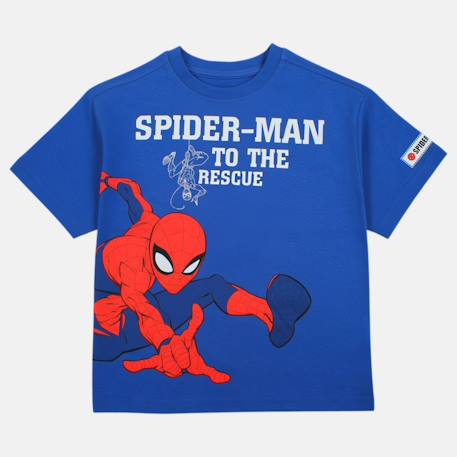 T-shirt manches courtes garçon avec personnage spiderman Bleu+Marine 8 - vertbaudet enfant 