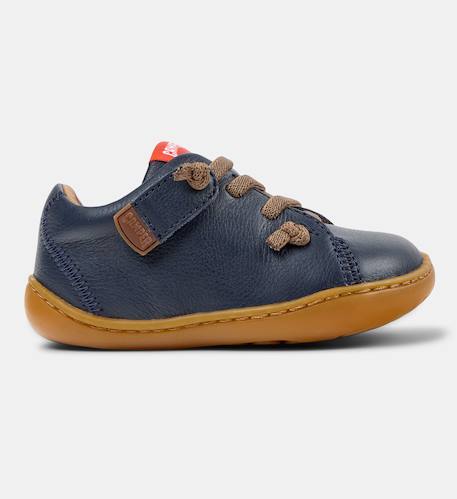 Baskets garçon cuir peu cami Bleu 1 - vertbaudet enfant 