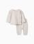 Ensemble t-shirt à manches longues et pantalon à rayures Blanc 1 - vertbaudet enfant 