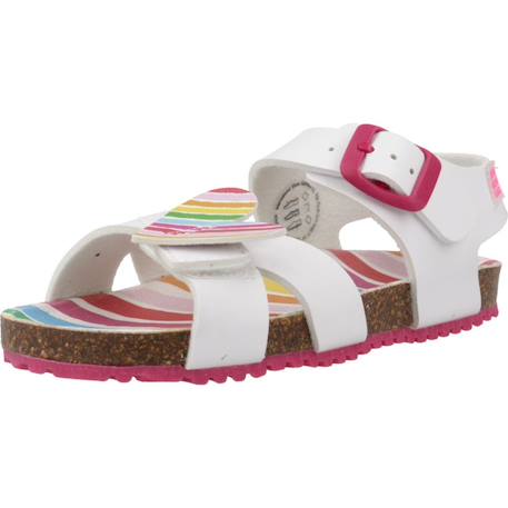 Sandales fille été Blanc blanco 4 - vertbaudet enfant 