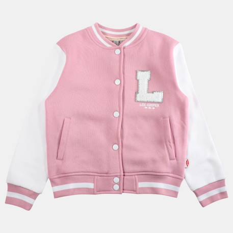 Veste boutonnée fille Fushia+Marine+Rose 13 - vertbaudet enfant 