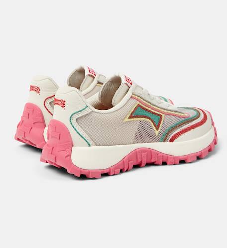 Baskets fille cuir drift trail kids twins Beige blanc 4 - vertbaudet enfant 