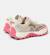 Baskets fille cuir drift trail kids twins Beige blanc 4 - vertbaudet enfant 