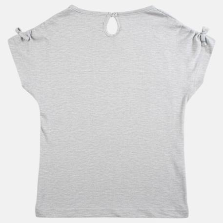 T shirt fille manches courtes Blanc+Bleu+Gris+Jaune 12 - vertbaudet enfant 