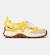 Baskets fille cuir DRIFT TRAIL Blanc jaune 1 - vertbaudet enfant 