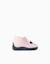 Chaussons en velours avec broderie minnie Rose clair 2 - vertbaudet enfant 