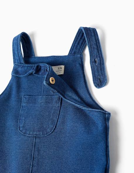 Robe salopette en jean avec volants Bleu 3 - vertbaudet enfant 
