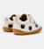 Baskets cuir PEU CAMI Blanc natural+Blanc noir+Jaune pastel+Marine+Rouge moyen 9 - vertbaudet enfant 