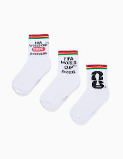 Lot de 3 paires de chaussettes coupe du monde de la fifa 2026  - vertbaudet enfant