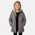 Parka fille imprimée Gris+Noir 1 - vertbaudet enfant 