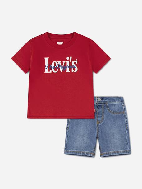 Ensemble garçon 2 pièces Blanc clair+Rouge / bleu 6 - vertbaudet enfant 